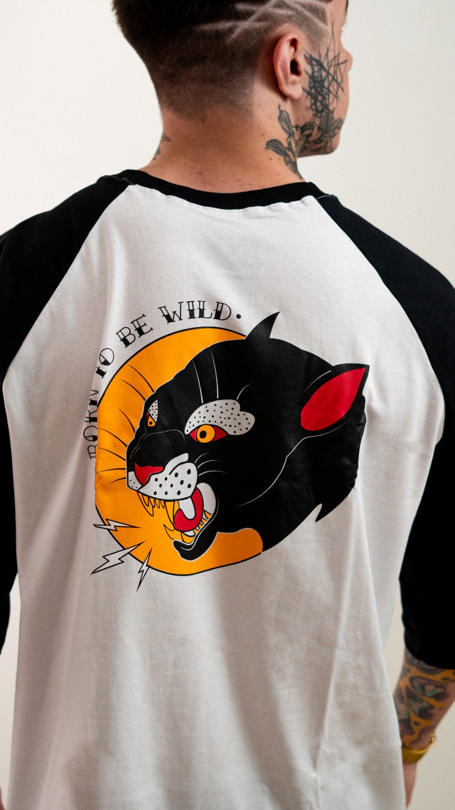 Camiseta Raglan Manga 3/4 Panther